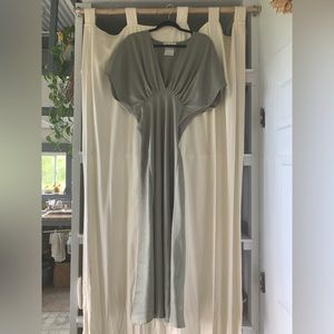 BHLDN sage green dress.